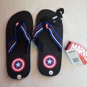 captain america flip flops
